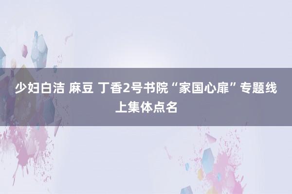 少妇白洁 麻豆 丁香2号书院“家国心扉”专题线上集体点名