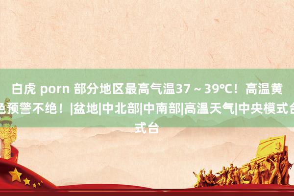 白虎 porn 部分地区最高气温37～39℃！高温黄色预警不绝！|盆地|中北部|中南部|高温天气|中央模式台
